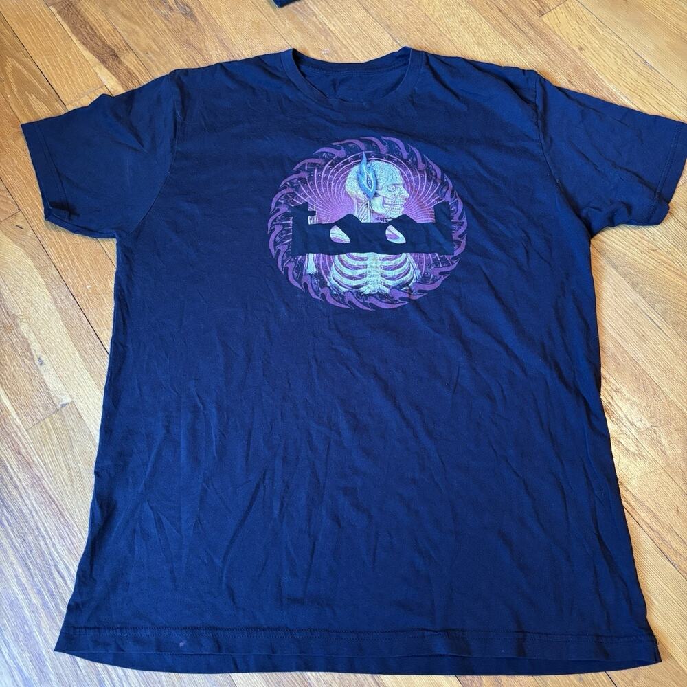 TOOL Band Merch Shirt Laterals No Tag Large XL Black Rock Music Shirt Stain